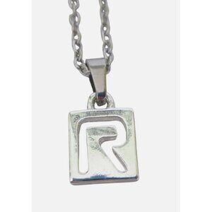 New Letter R Pendant Necklace On 18 Inch Stainless Chain Initial R Jewelry Gift